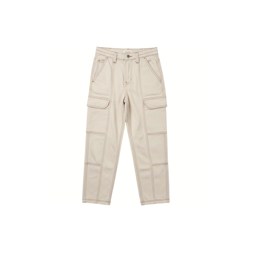 Pacsun Elastic Waist Cargo Pants High Rise Relaxed Straight Leg Utility Gorpcore